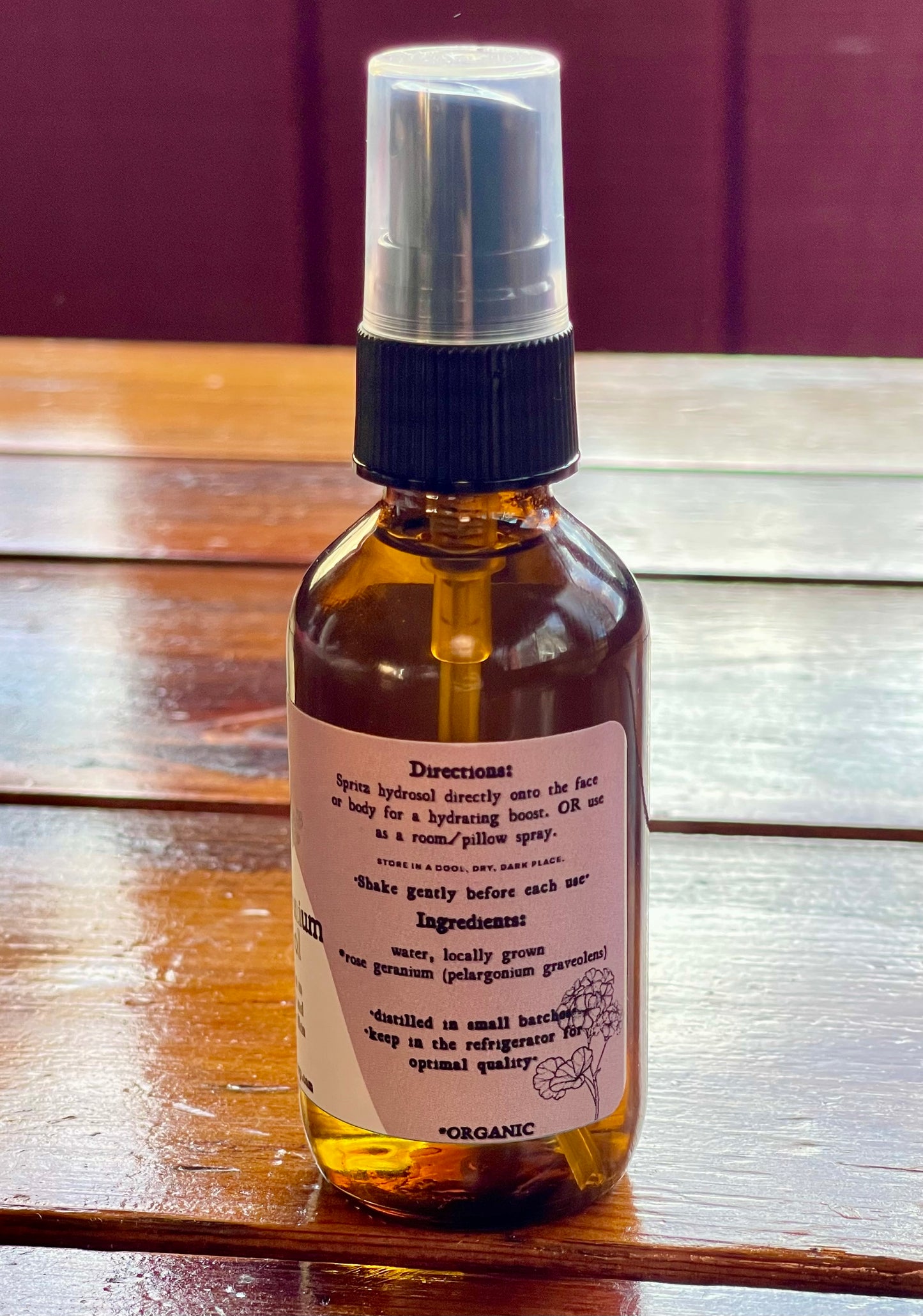 Hydrosol: Rose Geranium