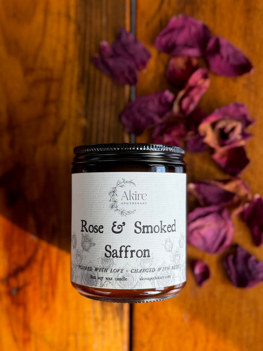 Candle: Rose & Smoked Saffron
